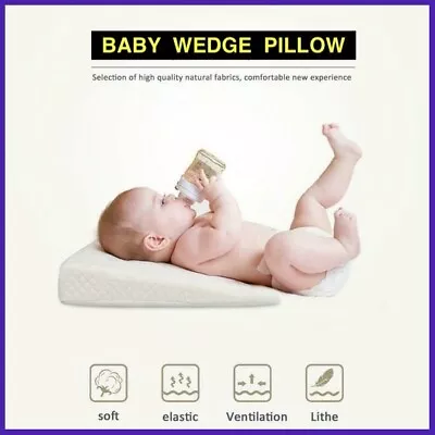 Baby Wedge Pillow - Anti Reflux And Colic Congestion Universal Pram Head Cushion • £14.99