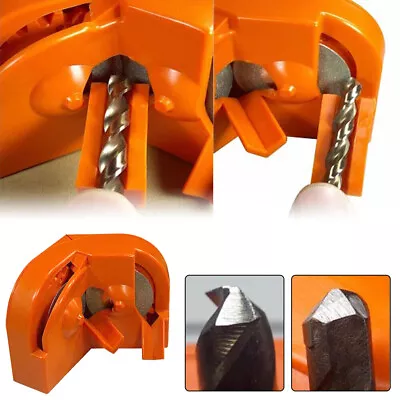 Drill Bit Sharpener High Hardness Drill Bit Grinding Sharpener Tool Orange • $18.04