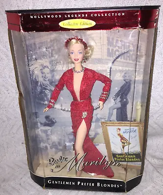 £66.81 • Buy 1997 Mattel BARBIE AS MARILYN Hollywood Legends Collection GentlemenPreferBlonde