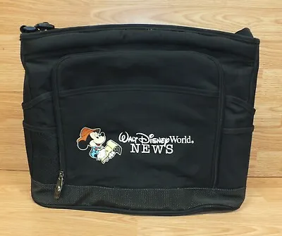 Genuine Walt Disney World NEWS Mickey Mouse - Black Briefcase / Laptop Bag *RARE • $299.08