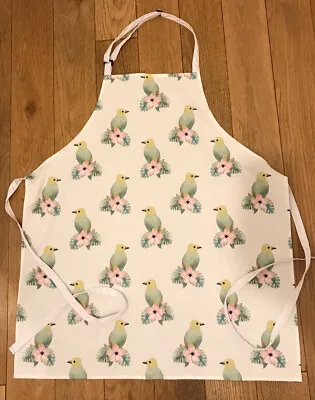 £2.99 • Buy Vintage Kitchen Apron Floral Birds-Cotton Adjustable Ladies Gift Womens Cooking