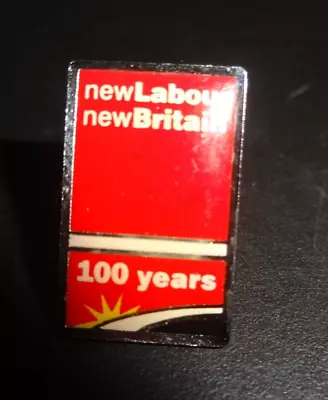 Vintage New Labour New Britain 100 Years Anniversary Enamel Lapel Pin Badge • £4.99