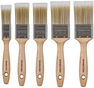 Hamilton Prestige Synthetic Paint Brush Set 5 Piece Anza Orkla INCL VAT • £16.96