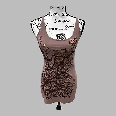 $19.88 • Buy Lauren Moshi Top Womens S Sleeveless Tank Graphic Scoop Neck T-Shirt Stretch