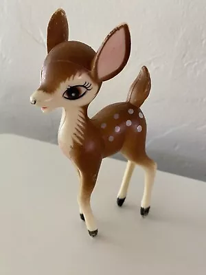 Vintage Hard Plastic Reindeer Bambi Christmas • $19.99