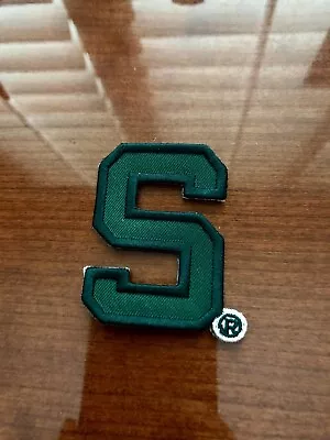 Michigan State University Green 'S' Logo College Patch 1 3/4  X 3  • $8.49