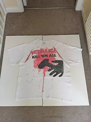 Men's Band T Shirt Metallica Kill Em All XL White 2008 • £6.90