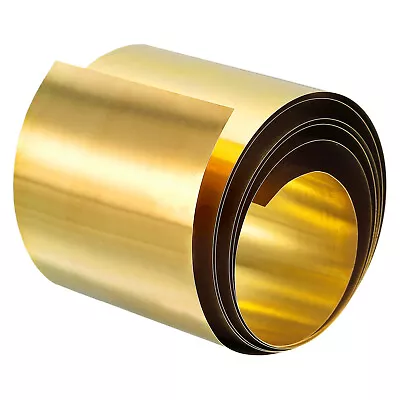 Brass Sheet Roll Metal Foil Plate 1000mm X 60mm X 0.3mm • £14.94