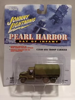 Johnny Lightning 1:64 Pearl Harbor MILITARY CCKW 6x6 TROOP CARRIER Diecast • $8.55