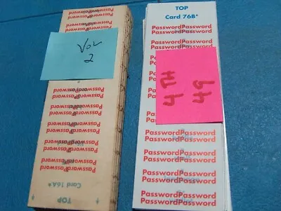 Vintage Password   New 4th + Volume II  - CARDS ONLY • $8