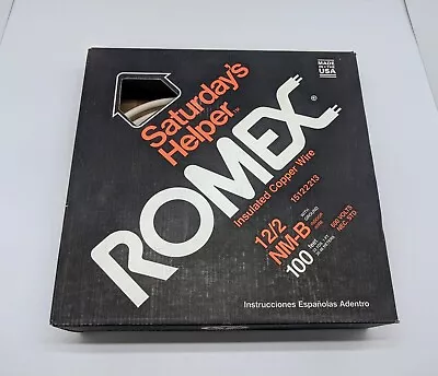 SATURDAYS HELPER ROMEX 12/2 36' 8  NM-B 12-2 W/G Insulated Copper Wire Used • $15