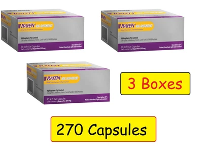 $39.99 • Buy Rafen Capsules Ibuprofen 200mg 270 Soft Gel Capsules Best Value FREE Shipping