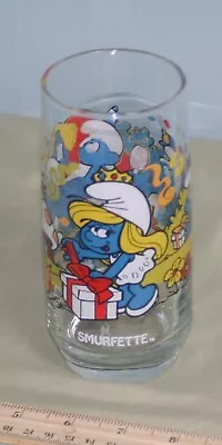 Vintage Smurfette Collector Glass 1983 Wallace Berrie Peyo Collection • $6.50