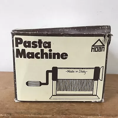 Vtg Hoan Marcato Italian Stainless Steel Pasta Machine Maker Hand Crank Roller • $44.99