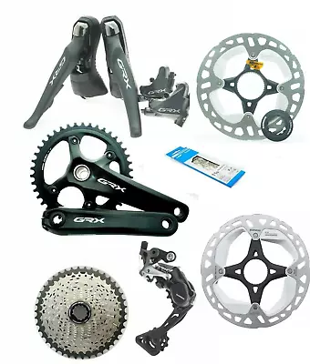 Shimano GRX Disc Brake 1x11 FC-ST-RX810-LA RD-RX812 M8000 11-42T MT800 Groupset • $1916.58