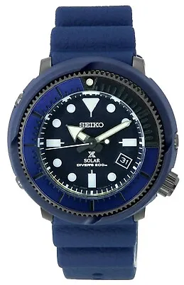 Seiko Prospex Solar Tuna Diver's Blue Dial Bezel Band SNE559P1 Men's Watch 200M • $352.96