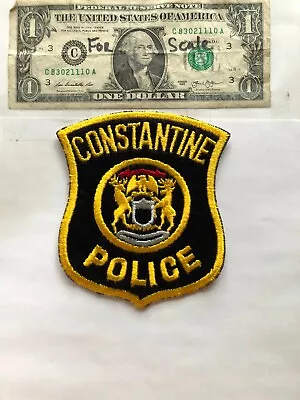 Constantine Michigan Police Patch Un-sewn Great Condition   • $10.75