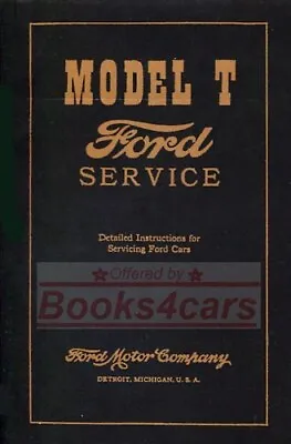 Model T Ford Shop Manual Service Repair Book Workshop Restoration Guide • $40.40