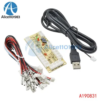 No Delay Arcade USB Encoder To PC 5Pin Joystick For MAME + Push Buttons Cable • $7.99