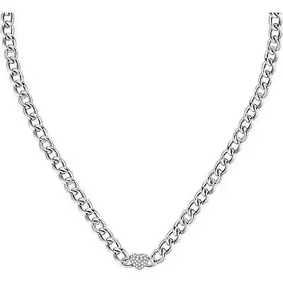 MORELLATO Womens Necklace INCONTRI SAUQ13 Stainless Steel Heart Swarovski • $68.99