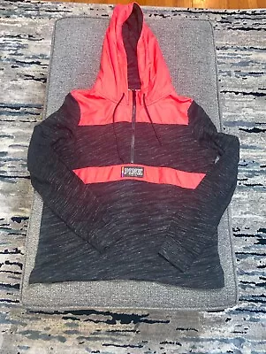 Victoria Secret PINK Large Half Zip Hooded Sweatshirt • $25