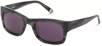 True Religion Jordan Rectangular Sunglasses - Plastic Frame - Black Horn • $49.95