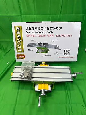 Mini Milling Machine Work Table Vise Portable Compound Bench X-Y 2 Axis 6330 • $0.99