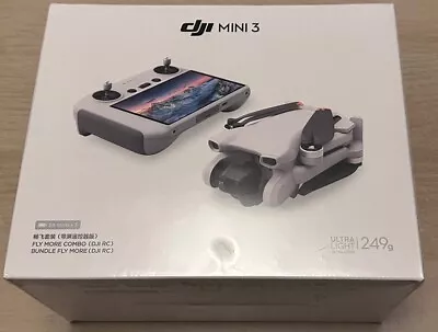 DJI Mini 3 Fly More Combo Camera Drone (with RC Remote) • £535