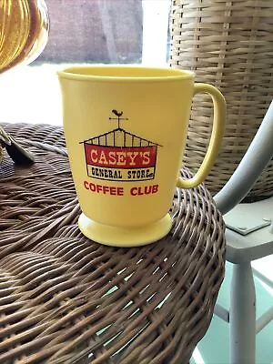 Vintage Casey's Whirley Industries Coffee Travel Mug Plastic Cup USA • $11.99