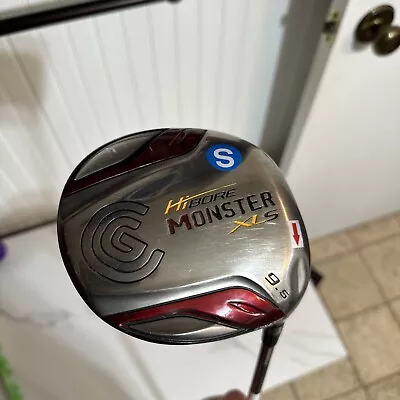 *NICE* Cleveland HiBore Monster XLS 9.5° Driver Fujikura Fit-On Red Stiff (6626) • $45