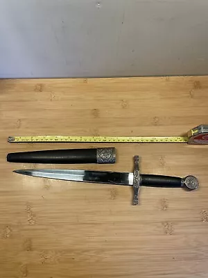 VINTAGE DAGGER LETTER OPENER SWORD With Hard Sheath • $22.49