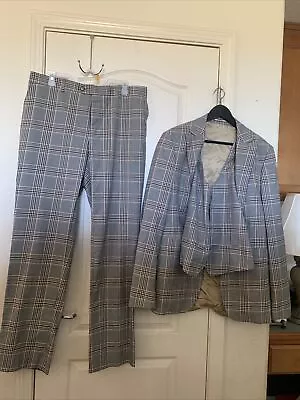 Vintage Connaisseur Paris Men’s 3 Piece Suit Set Size 54 Grey • $224.95