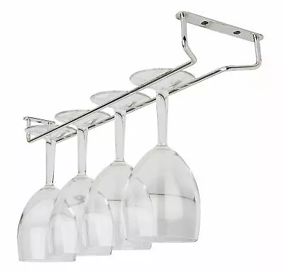 Beaumont Chrome Plated Glass Rack 16inch | Glass Hanger Glass Holder Glassware • £8.99