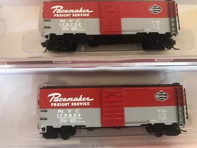 N Scale Intermountain New York Central (NYC) Box Freight Cars • $12.50
