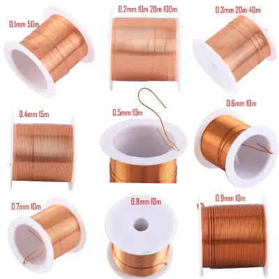 Coil Copper Wire Cable Copper Wire Magnet Wire Enameled Copper Winding Wire • $14.10