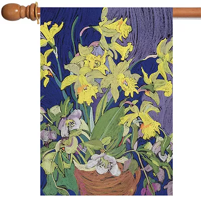 Toland Daffodil Bouquet 28x40 Colorful Yellow Spring Flower House Flag • $15.98