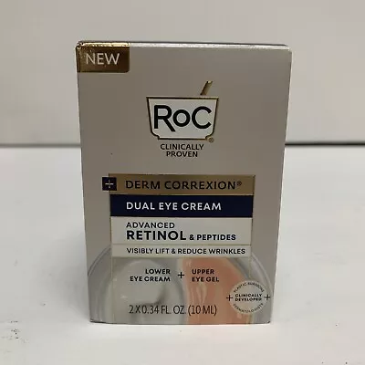 RoC - Derm Correxion Advanced Retinol & Peptides Dual Eye Cream - 2X0.34 Oz #551 • $17.80