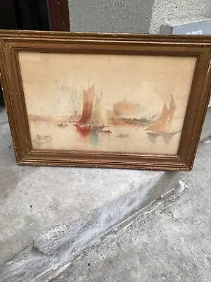 Manner Of John Singer Sargent Venice Painting House Of Heydenryk Frame • $350