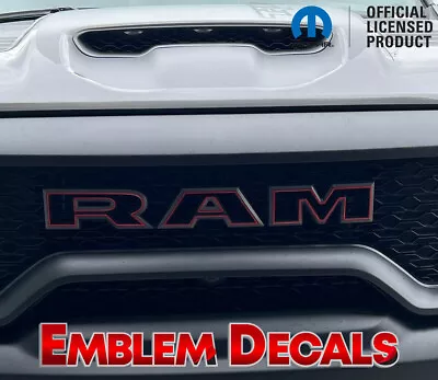 Ram 1500 TRX Grill   R A M   Emblem Overlay Decal 2021 2022 2023 2024 • $25