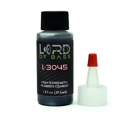 1oz Pro-Grade Black Rubberized Speaker Glue Adhesive Repair Surround  • $8.99