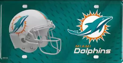 Miami Dolphins Metal License Plate • $14.99