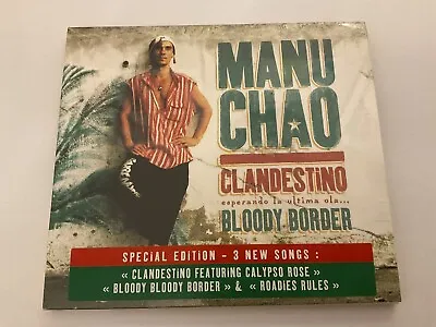 MANU CHAO…….CLANDESTINO/BLOODY BORDER…..CD….new & Sealed • $10.09