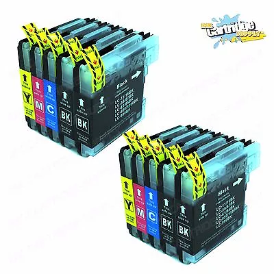 10PK LC65 LC61 XL Ink For Brother MFC-5890CN MFC-5895CW MFC-6490CW MFC-6890CDW • $13.98