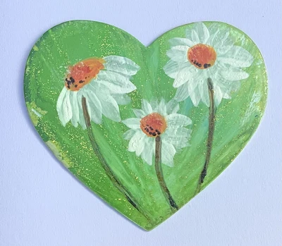 £3.40 • Buy Handmade Greeting Card Flowers Meadow Floral- Hand Painted.Easter.One Off Art