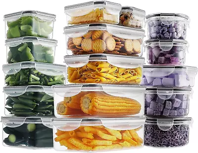 32-Piece Food Storage Set - Airtight Snap Lid Containers For Meal Prep Kitchen  • $46.88