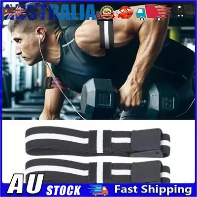 BFR Occlusion Bands Bodybuilding BFR Training Belts For Men Women (Black) • $10.28