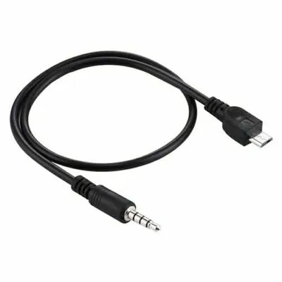 USB MICRO B 5 PIN TO 4-POLE 3.5mm MALE JACK AUDIO CAR AUX CONNECTOR CABLE LEAD • $7.64