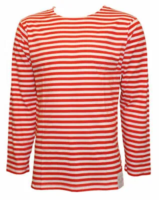 New Russian Telnyashka Sailor’s Navy’s Striped Red Green & Blue  T-shirt Top  • £10.99