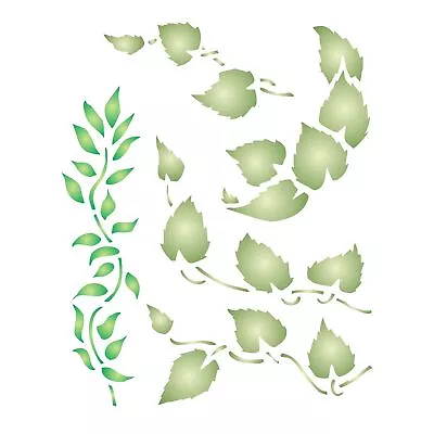 Leaf Stencil- Leaves Vines Painting Cards • $9.17