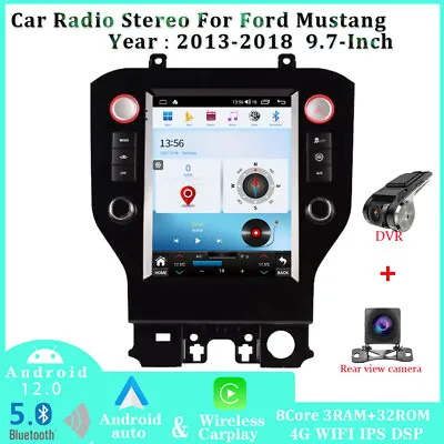 For Ford Mustang 2013-2018 Android Radio Bluetooth GPS Tesla Style Touch Screen • $598.69